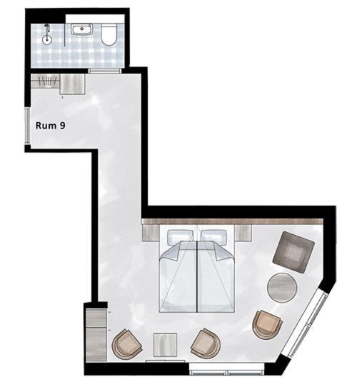Hotel Mezzo Salen  Ruang foto